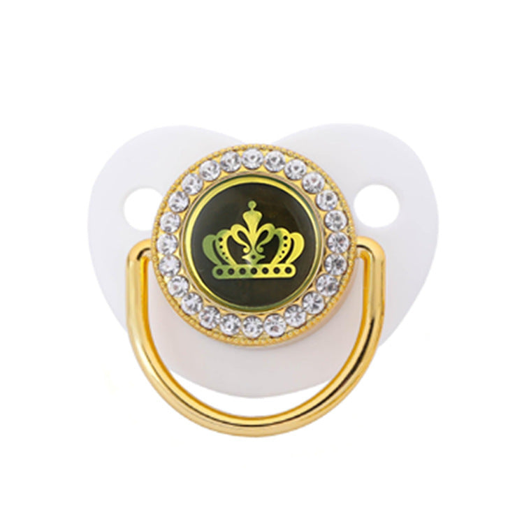 Black Epoxy Crown Pacifier