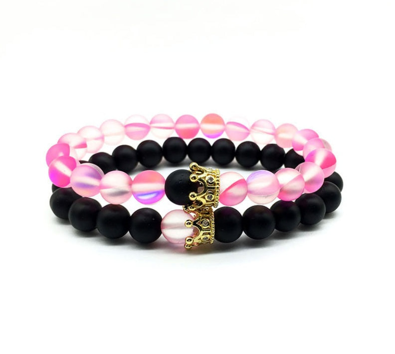 Crown couple bracelet