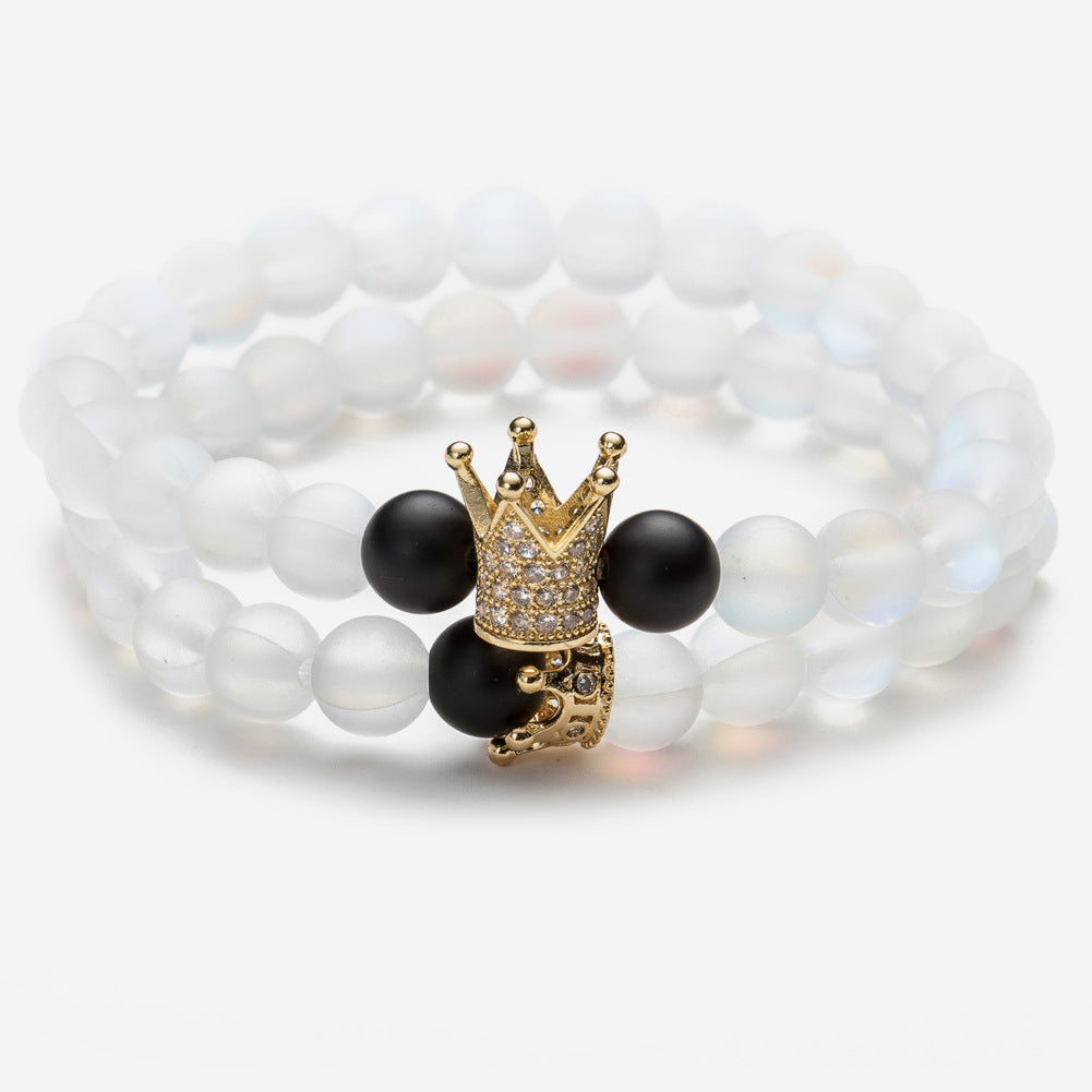 Crown couple bracelet