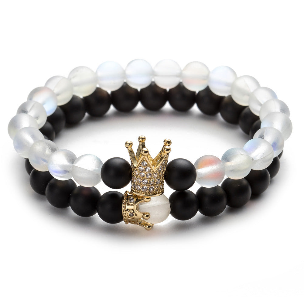 Crown couple bracelet