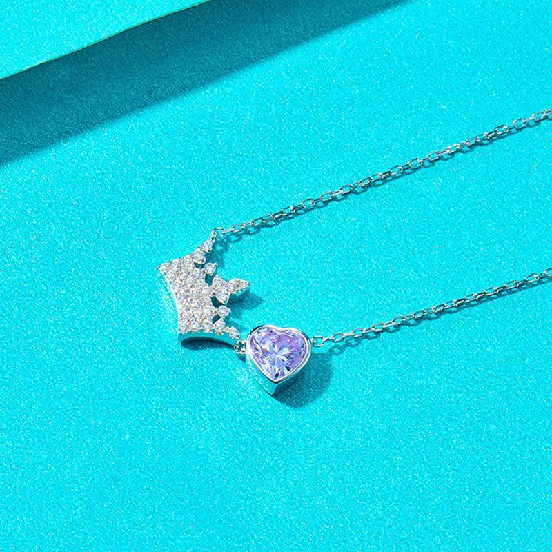 Heart Crown Necklace Individual Packing Pendant Pendant Set
