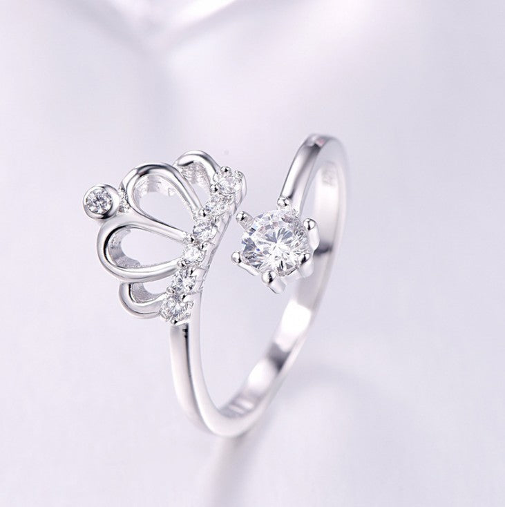 Platinum plated crown ring