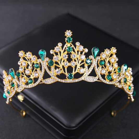 Vintage Rhinestone Crown Tiara