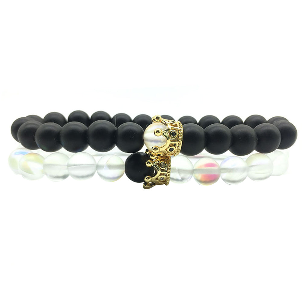 Crown couple bracelet