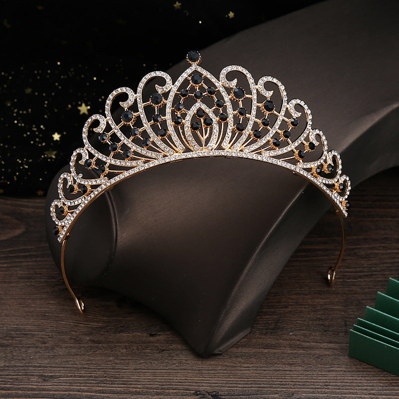 Alloy Crown Married European And American Rhinestone Headband