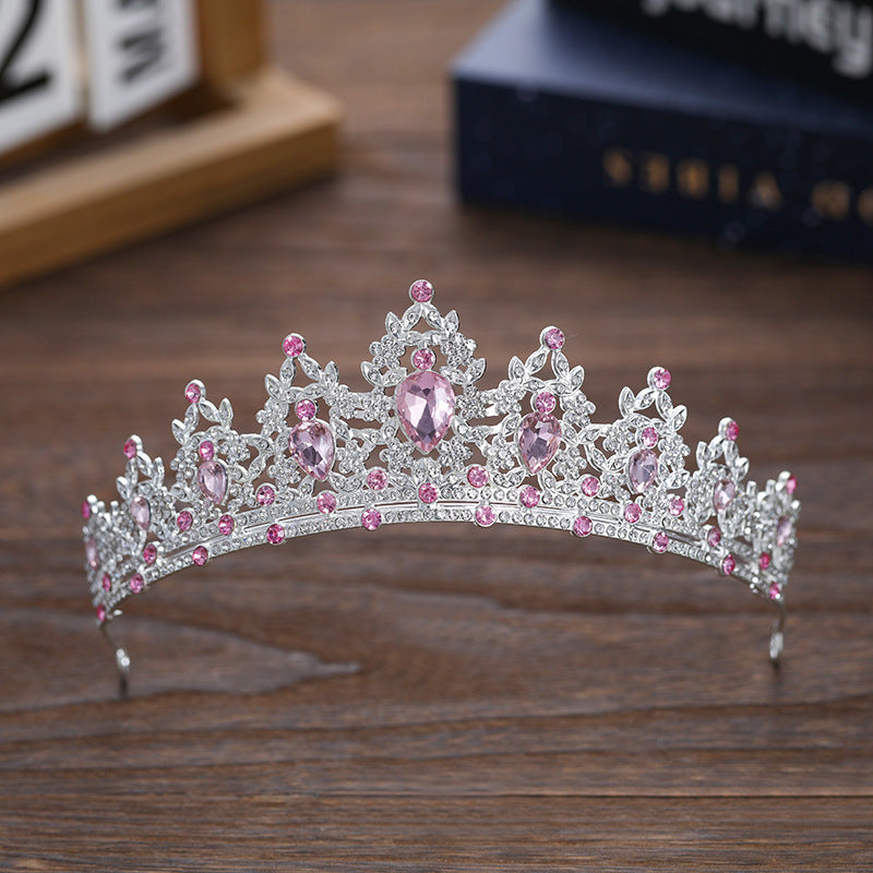 Rhinestone Dark Crown Halloween Dress-up Baroque Accessories