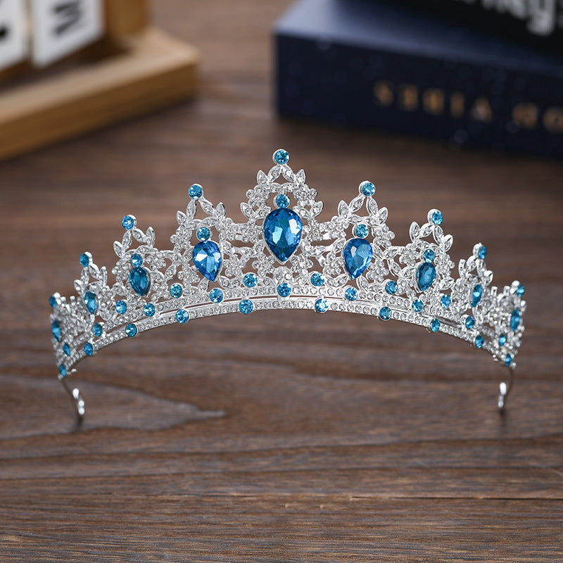 Rhinestone Dark Crown Halloween Dress-up Baroque Accessories