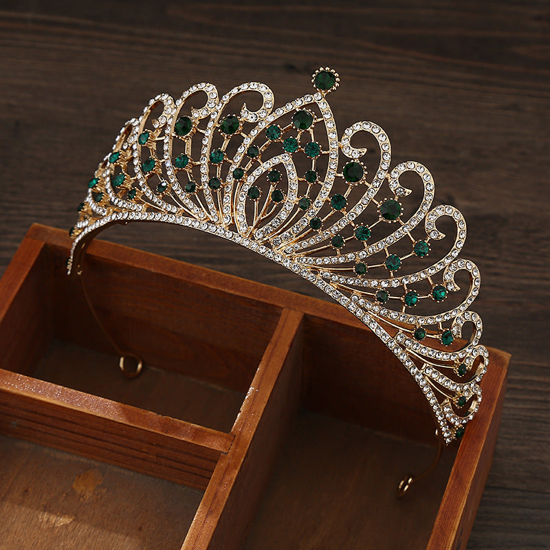 Alloy Crown Married European And American Rhinestone Headband