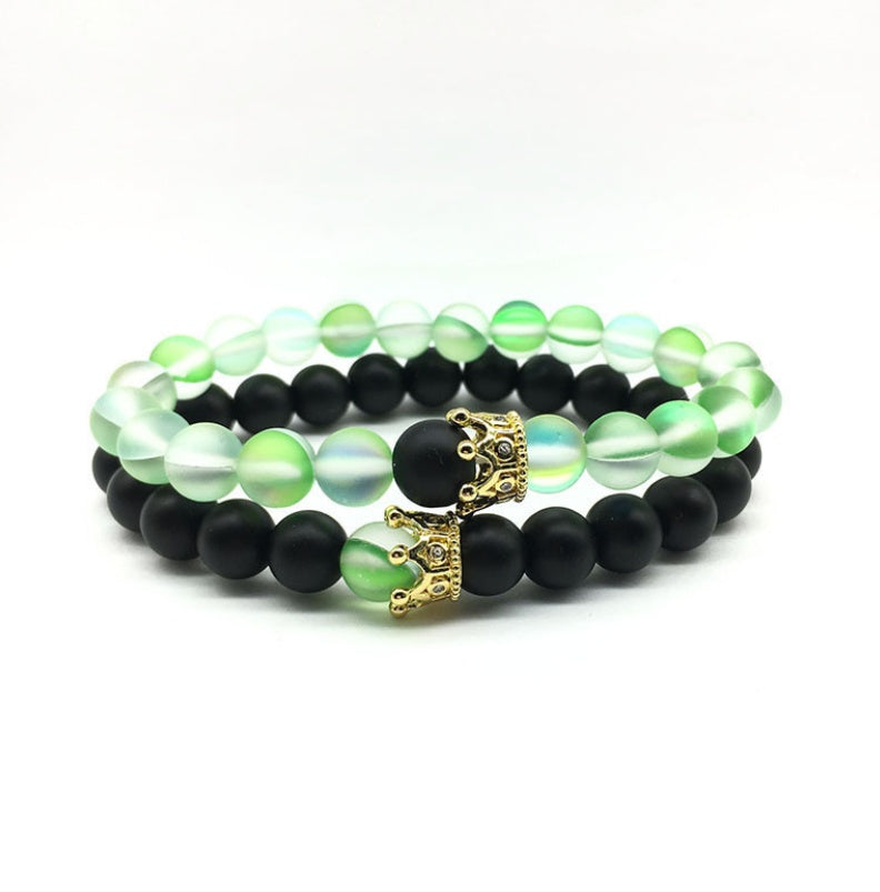 Crown couple bracelet
