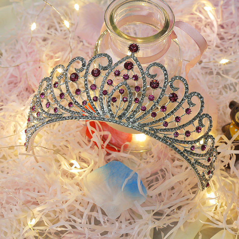 Alloy Crown Married European And American Rhinestone Headband