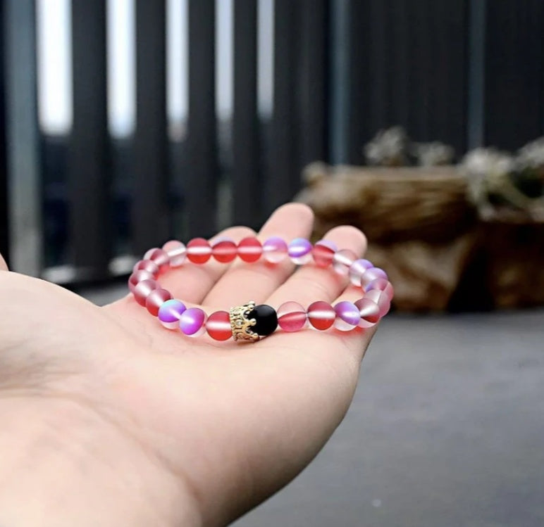 Crown couple bracelet