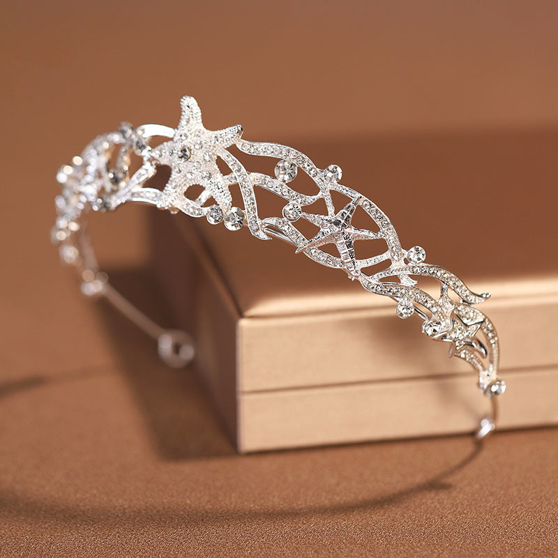 Baroque Simple Elegant Crown Bridal Headdress Female