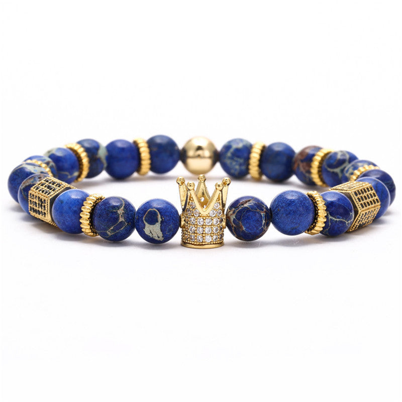 Crown hexagon bracelet