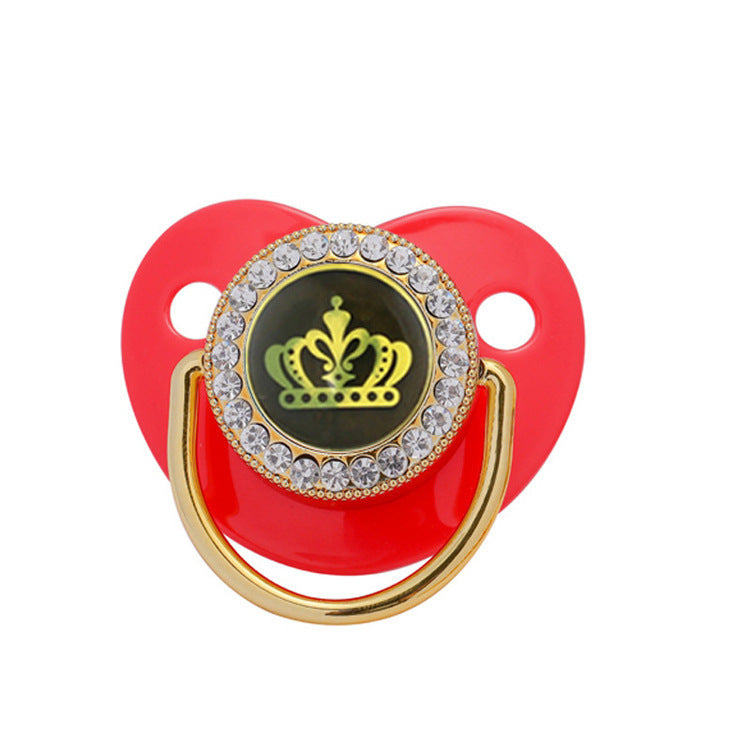 Black Epoxy Crown Pacifier
