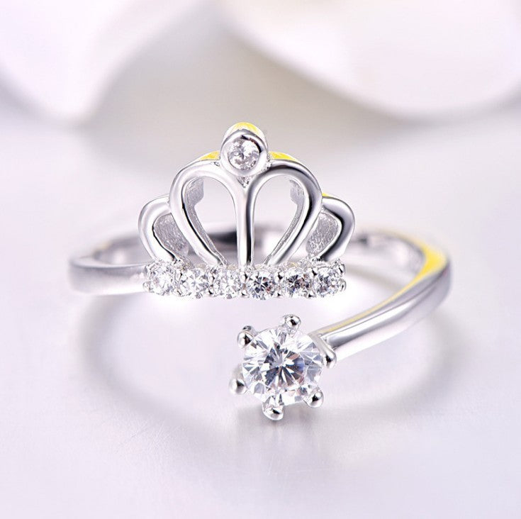 Platinum plated crown ring