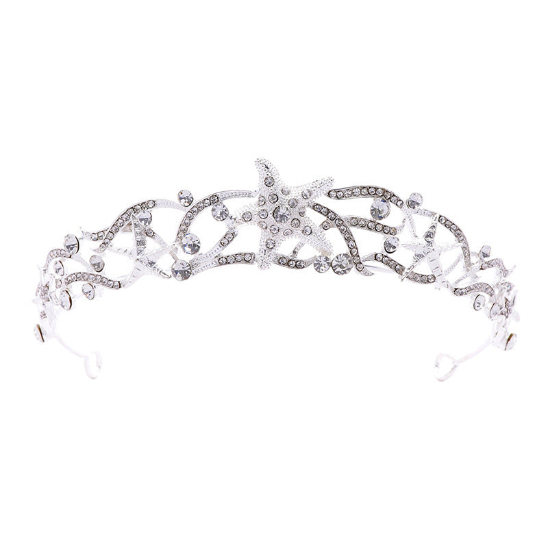 Baroque Simple Elegant Crown Bridal Headdress Female