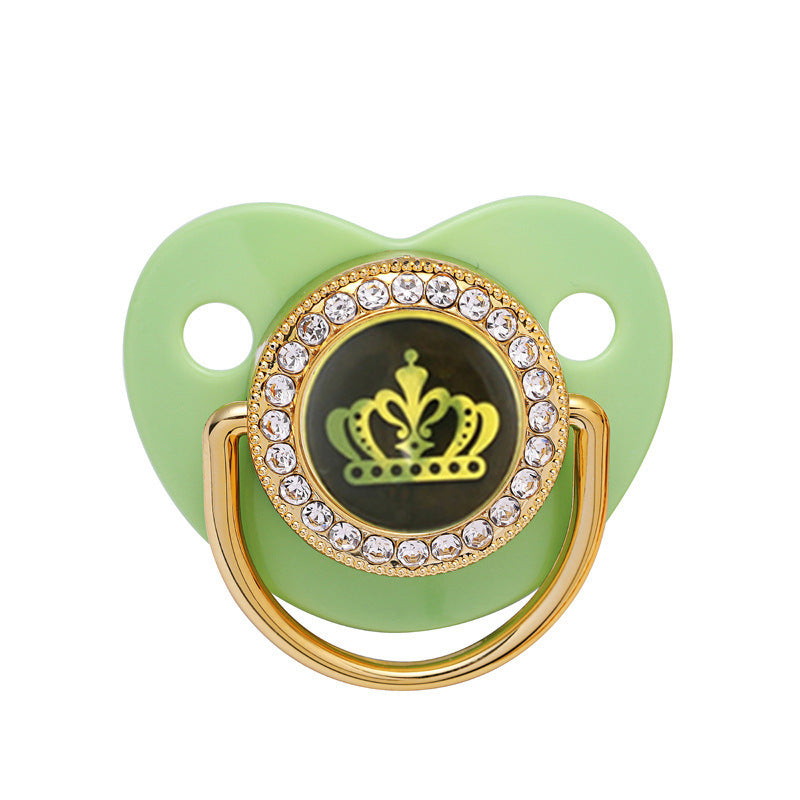 Black Epoxy Crown Pacifier