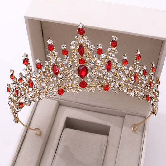 Wedding Crown Tiara Necklace Set Chain