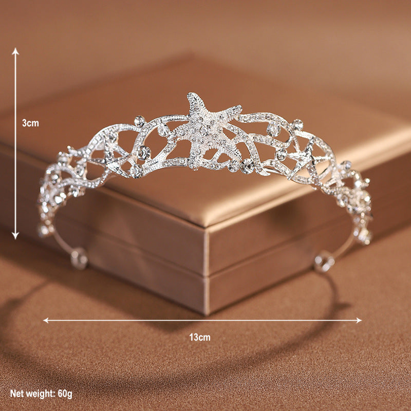 Baroque Simple Elegant Crown Bridal Headdress Female