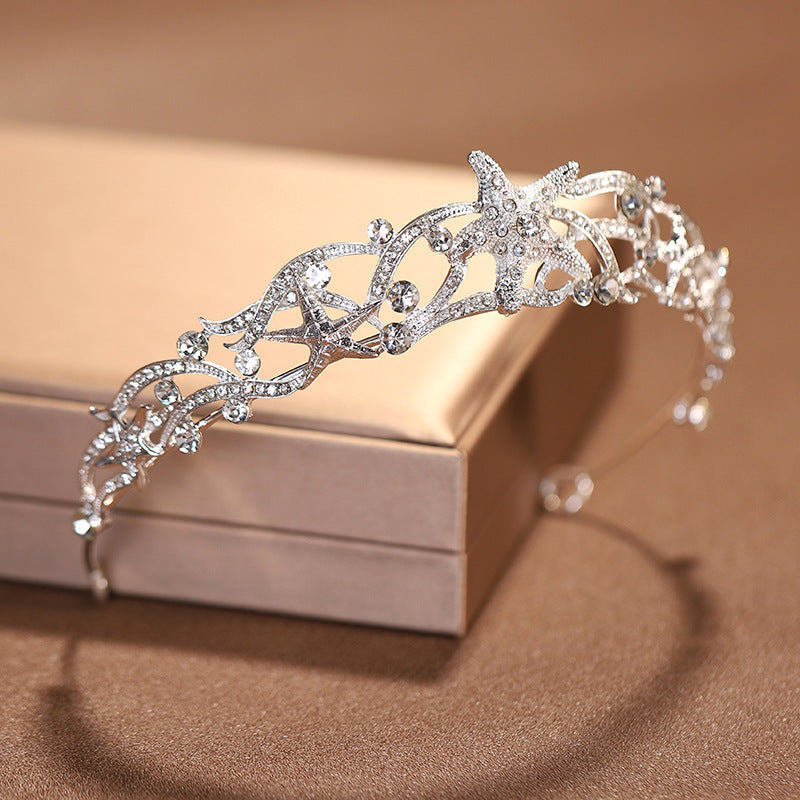 Baroque Simple Elegant Crown Bridal Headdress Female