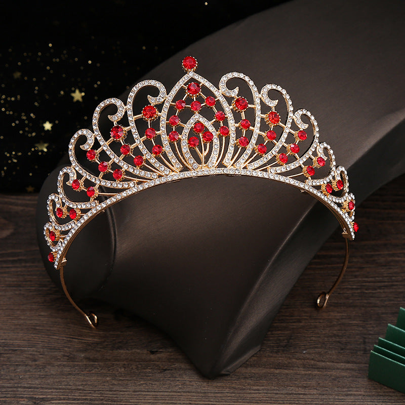 Alloy Crown Married European And American Rhinestone Headband