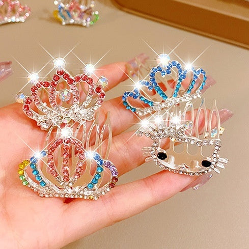 Children's Children's Crown Headdress Girls Princess Crown Hair Clip