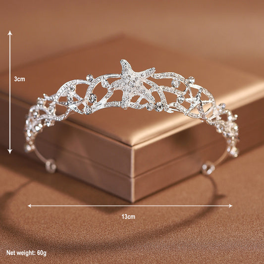 Baroque Simple Elegant Crown Bridal Headdress Female