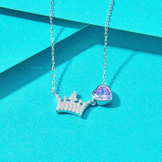 Heart Crown Necklace Individual Packing Pendant Pendant Set